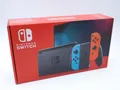 Produktbild: Nintendo Switch Konsole Schwarz mit 2 Joy Con Controller Neon Rot / Blau in OVP