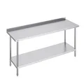 Produktbild: VEVOR Edelstahl-Arbeitstisch Gewerblicher Küchentisch 610x1829x914mm Silber
