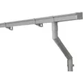 Produktbild: Inefa Dachrinnen Set PVC 4m NW 83 Kastenrinne für Gartenhaus Carport Grau