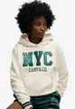 Produktbild: Superdry Kapuzensweatshirt COUNTRY CLUB VARSITY HOOD besondere Stickerei in glänzender Optik
