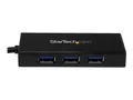 Produktbild: StarTech.com 3 Port USB Hub mit Gigabit Ethernet Adapter aus Aluminum 3 x