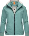 Produktbild: Ragwear Damen Übergangsjacke leichte wasserdichte Jacke kurz mit hohem Stehkragen Apola YOUMODO Ocean Green Gr. L