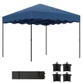 Produktbild: Outsunny Pavillon, Blau, Metall, 297x287x297 cm, Sonnen- & Sichtschutz, Pavillons & Pergolas