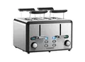 Produktbild: Steinborg 4 Scheiben Edelstahl XXL Toaster mit Brötchenaufsatz 1600W