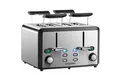 Produktbild: STEINBORG Toaster SB-2210, 4 kurze Schlitze, für 4 Scheiben, Edelstahl Gehäuse,Brötchenaufsatz,Krümelschublade,LED Display
