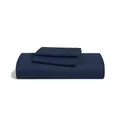Produktbild: twenty:three® Bettwäsche Lyocell Bettwäsche Midnight Blue, Lyocell, Atmungsaktiv, Ultraweich, 100% TENCEL™ Lyocell