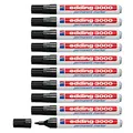 Produktbild: edding 3000 Permanentmarker schwarz 1,5 - 3,0 mm, 10 St.