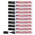 Produktbild: edding 3000 Permanentmarker schwarz 1,5 - 3,0 mm, 10 St.