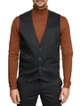 Produktbild: JEFF Herren JFTom Weste mit 4-Wege-Stretch-Ponti Roma | Anzugweste Herrenweste Mini check, 58