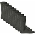 Produktbild: TOM TAILOR 9er Pack Herren Socken - Basic, einfarbig Grau 39-42