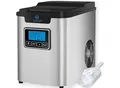 Produktbild: KESSER® Eiswürfelbereiter Eiswürfelmaschine Edelstahl 150W Ice Maker 12 kg 24 h 3 Würfelgrößen Zubereitung in 6 min 2,2 Liter Wassertank Timer LCD-Display Selbstreinigungsfunktion