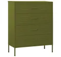 Produktbild: vidaXL Kommode, Sideboard Olivgrün 80x35x101,5 cm Stahl
