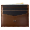 Produktbild: Gentlemen's Kartenetui - Kreditkartenetui aus Echtleder mit Münzfach & RFID-Schutz - Slim Wallet Herren - Geldbeutel mit Scheinfach & Tracker-Fach - Braun