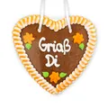 Produktbild: Lebkuchenherz, 14cm - Grias Di OKTOBERFEST WIESN GRUß (72,11 EUR/kg)