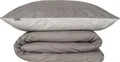 Produktbild: Schiesser Bettwäscheset Vinnie | 2-teilig | Zweifarbig | Renforcé | 100 % Baumwolle | Reißverschluss | 135x200cm + 80x80cm | Grau
