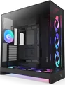 Produktbild: NZXT H9 Flow RGB+, Midi Tower, PC, Schwarz, ATX, EATX, micro ATX, Mini-ITX, Netz, SGCC, Gehärtetes Glas, Gaming