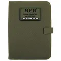 Produktbild: MFH Terminplaner A5 Organizer Ringbuchhalterung Memobuch Timer (Oliv)