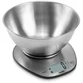 Produktbild: Mesko Küchenwaage MS 3152, digital, mit Schüssel, LCD-Anzeige, Tara-Funktion, aus Edelstahl grau