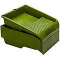 Produktbild: Colorus Farbwanne 10er Set – 20x22 cm für Farbwalzen bis 16 cm – Lackierwanne aus Kunststoff mit Ausgussnase & Messskala – lösemittelbeständig & mehrfach verwendbar