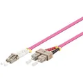 Produktbild: Goobay LWL LC-SC 0050 50/125µ OM4 Duplex 0,5m LWL Netzw # 95942