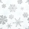Produktbild: Home Fashion, Snow Crystals silver, Lunch-Servietten aufgefaltetes Maß 33 cm x 33 cm, im Viertelfalz, 20 Stück pro Pack