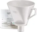Produktbild: alfi Kaffeefilter Porzellan 0096010000 | Größe 4 Handaufguss | Isolierkannenfilter | langer Auslauf | weiß