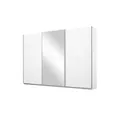 Produktbild: Schwebetürenschrank mit großer Spiegeltür Coventry , weiß , Maße (cm): B: 271 H: 210 T: 62.0
