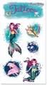 Produktbild: 5 Tattoos * Meerjungfrau Coralie * als Geschenk oder Mitgebsel | 44725 | Tattoo Kindertattoo Kinder Geburtstag Nixe Nixen Seamaid