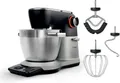 Produktbild: Bosch Serie 8 MUMS8ZS00, 6 l, Schwarz, Edelstahl, Kneten, Mixen, Whisking, 1,2 m, Edelstahl, Metall
