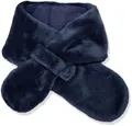 Produktbild: Sterntaler Schal aus Teddyflausch, gefüttert mit Baumwollfleece, mit Klettverschluss, zum Durchziehen - unisex Accessoires für Babys & Kleinkinder - warm, weich und bequem - marine, Gr. 70cm