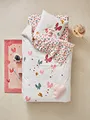 Produktbild: Vertbaudet Kinder Bettwäsche-Set Schmetterlinge rosa Bedruckt 140X150 63X63