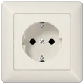 Produktbild: Jung AS1520 Schutzkontakt-Steckdose, 16 A 250 V ~, mit Rahmen, Duroplast, Serie AS, weiß