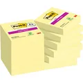 Produktbild: 8 + 4 GRATIS: Post-it Super Sticky Notes Haftnotizen extrastark gelb, 8 Blöcke + GRATIS 4 Blöcke