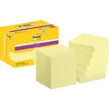 Produktbild: Post-it Super Sticky Notes Haftnotizen 47,6 x 47,6 mm Gelb 622-SSCY-P8+4 90 Blatt Vorteilspack 8 + 4 Gratis