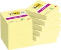 Produktbild: Post-it Super Sticky Notes, Packung mit 12 Blöcken, 90 Blatt pro Block, 47,6 mm x 47,6 mm, Farbe: Gelb - Extra-stark klebende Notizzettel für Notizen, To-Do-Listen und Erinnerungen