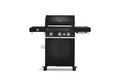 Produktbild: BURNHARD® Gasgrill FRED, 3-Brenner Gasgrill, Deluxe - Series 3, Series 3, 16,7 kW, Edelstahlrost - Black Series, Pulverbeschichteter Stahl
