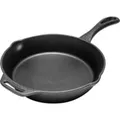 Produktbild: Feuerpfanne fp25, mit Pfannenstiel schwarz, 1 Henkel, Ø 25cm