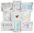 Produktbild: levandeo Bilderrahmen Collage 45x45cm 9 Fotos 10x15cm Shabby Chic MDF Holz Glas Vintage Landhausstil fertig montiert Wanddeko