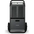 Produktbild: Klarstein DuraDry 50L Luftentfeuchter - Elektrisch, 52 dB, 5,5 L Tank, Auto-Abtau, Waschbarer Filter, 24h Timer, Für Keller & Große Räume bis 80... - Schwarz