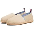 Produktbild: Tommy Hilfiger HILFIGER FLEX MIX ESPADRILLE Espadrille, Sommerschuh, Schlupfschuh, Slipper mit seitlichem Logo-Schriftzug beige 40 EU