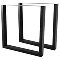 Produktbild: Metalo Pro Tischbeine, Schwarz, Metall, 72x72x8 cm, Esszimmer, Tische, Esstische, Tischsysteme