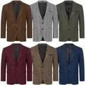 Produktbild: Indumentum Herren Sakko Blazer Jacke Business Sakko Kariert Slim Fit IJS-104 NEU