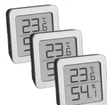 Produktbild: TFA Dostmann Digitales Mini Luftfeuchtigkeitsmesser Innen 3er Set, 30.5060.02.03