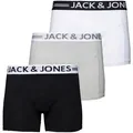 Produktbild: Jack & Jones Herren Boxershort SENSE - 3er PACK Grau XL