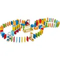 Produktbild: Hape Domino-Set aus Holz | Preisgekröntes Set aus Dominosteinen für Kinder, 107 stabile Dominosteine für vergnügliches Bauen und Stapeln