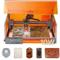 Produktbild: Vevor Lasergravierer, 10 W, Lasergravur- & Schneidemaschine Mit Gehäuse, Laserschneider, Graviermaschine, 300x300 Mm Arbeitsbereich, 7000 Mm/min, Für Holz, Leder, Glas, Bestimmte Metalle, Klasse 1