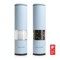 Produktbild: LARS NYSØM Salz und Pfeffer Mühle 2er Set Manuell mit einstellbarem Keramik-Mahlwerk von grob bis fein I Design Gewürzmühlenset (2 Stück) Baby Blue