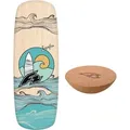 Produktbild: F2 Balance Board Korkrolle Halbkugel Balanceboard Holz Kinder Erwachsene Surfen - Inhalt: Pill + Halbkugel