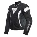 Produktbild: Dainese - Avro 5 Tex Jacket, Stoff-Motorradjacke mit Schulterprotektoren, Mann, Schwarz/Weiß/Schwarz, 44