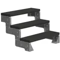 Produktbild: Dolle Außentreppe Gardentop 54-66cm Geschosshöhe mit Trimax anthrazit 80cm breit ohne Geländer